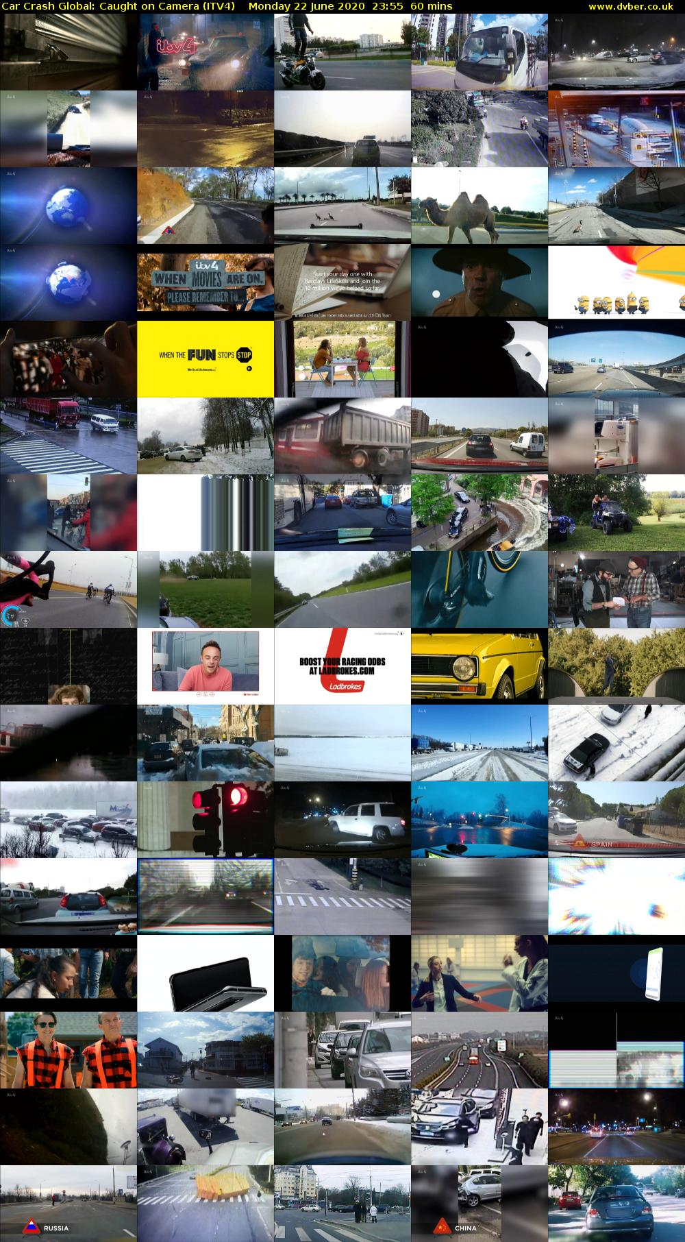 Car Crash Global: Caught on Camera (ITV4) Monday 22 June 2020 23:55 - 00:55