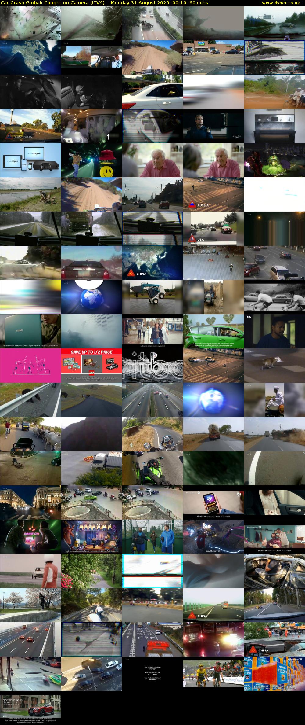 Car Crash Global: Caught on Camera (ITV4) Monday 31 August 2020 00:10 - 01:10
