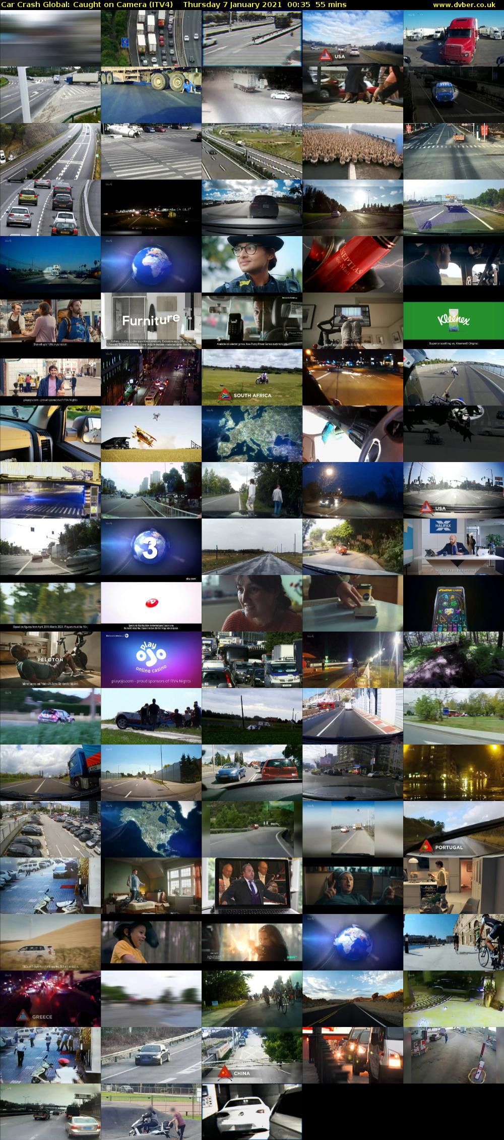 Car Crash Global: Caught on Camera (ITV4) Thursday 7 January 2021 00:35 - 01:30