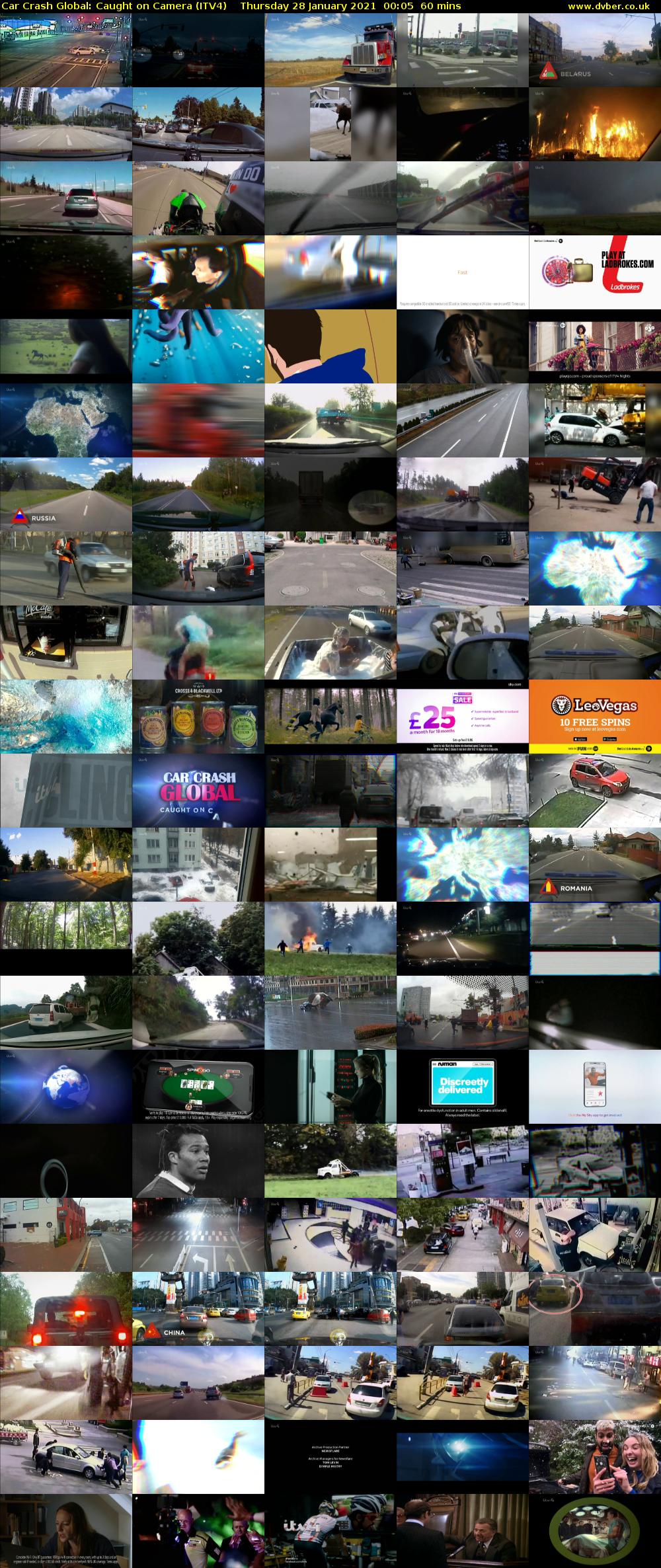 Car Crash Global: Caught on Camera (ITV4) Thursday 28 January 2021 00:05 - 01:05