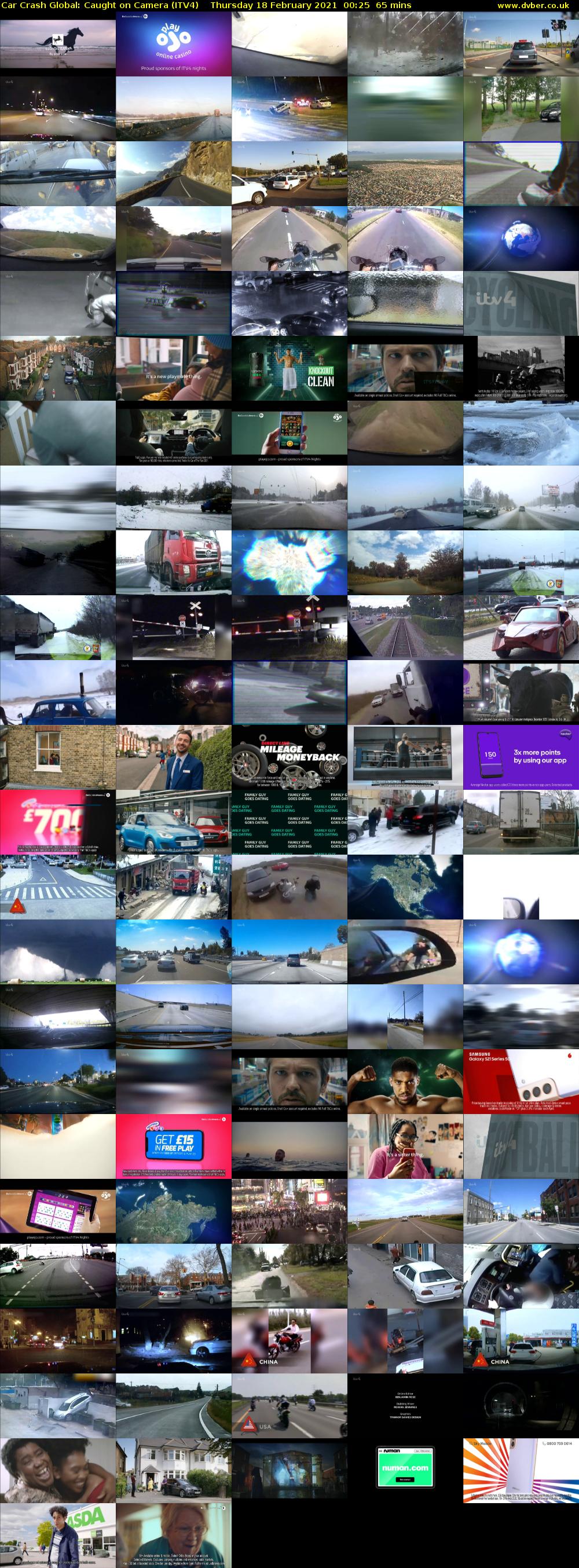 Car Crash Global: Caught on Camera (ITV4) Thursday 18 February 2021 00:25 - 01:30