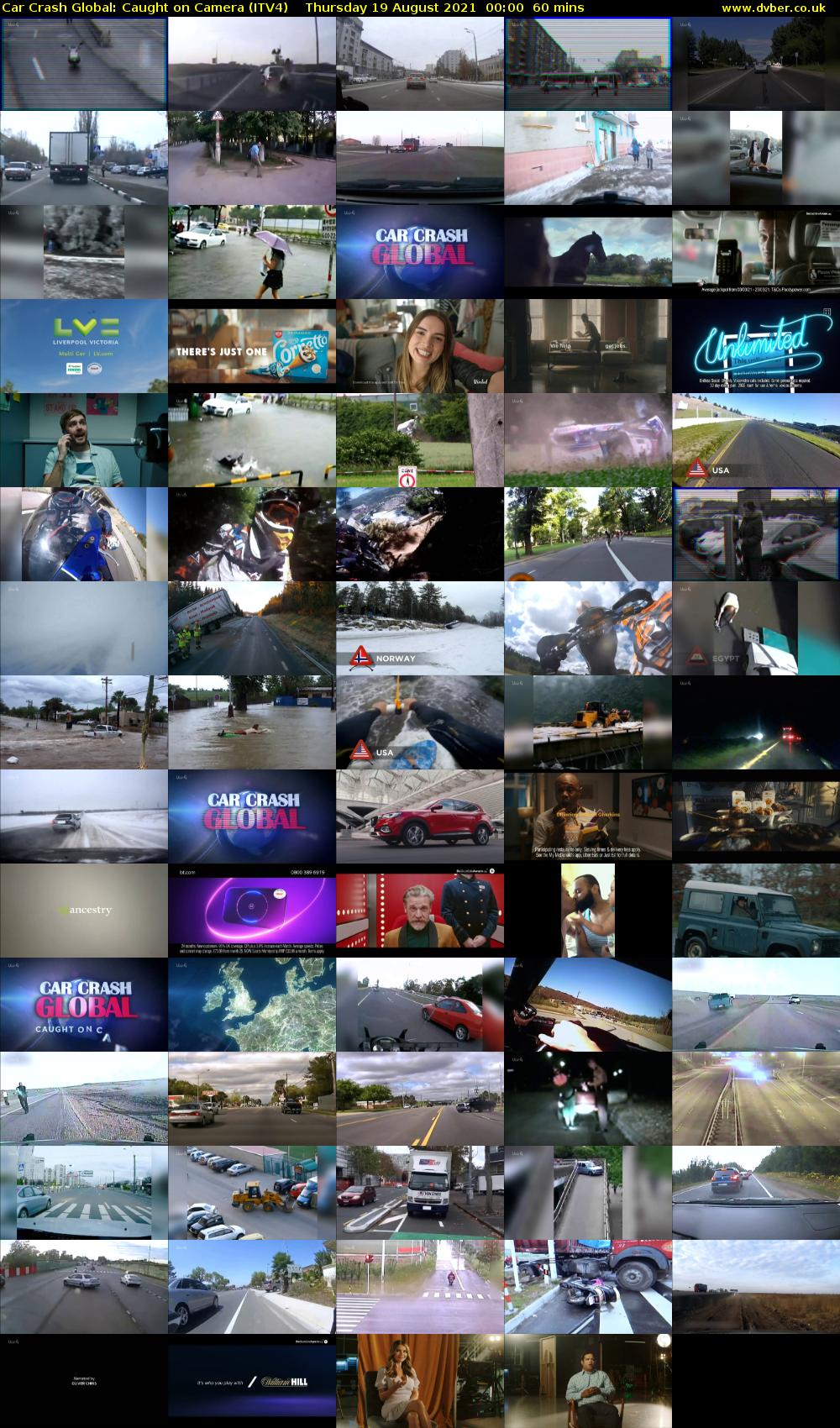 Car Crash Global: Caught on Camera (ITV4) Thursday 19 August 2021 00:00 - 01:00