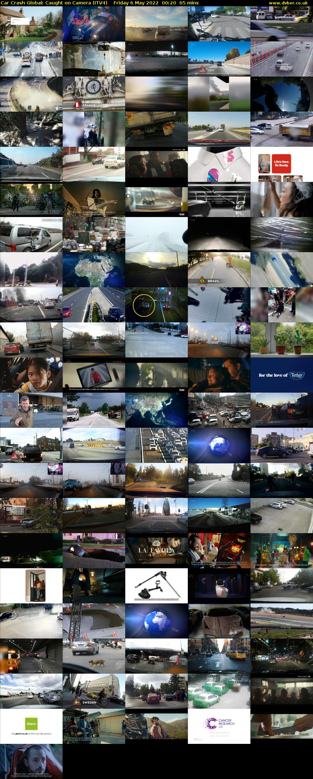 Car Crash Global: Caught on Camera (ITV4) Friday 6 May 2022 00:20 - 01:25
