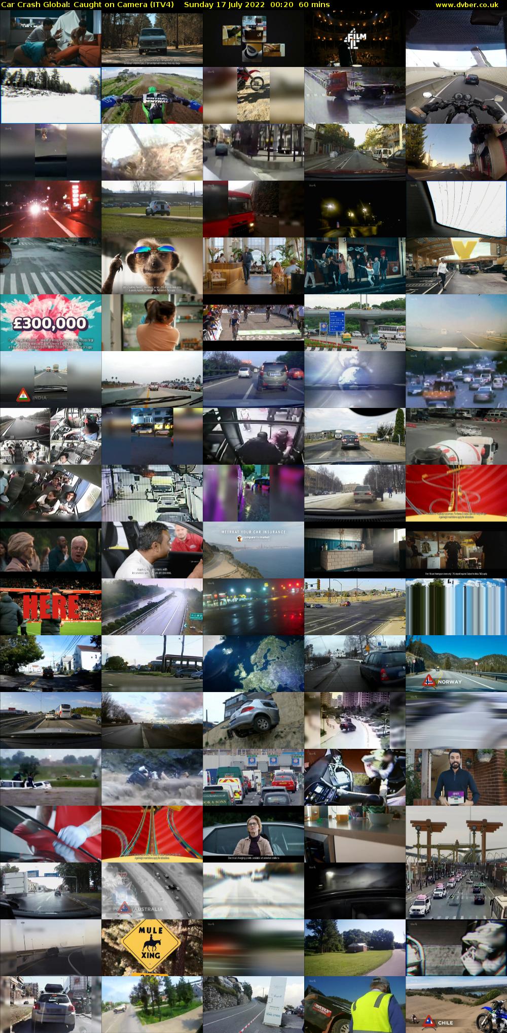 Car Crash Global: Caught on Camera (ITV4) Sunday 17 July 2022 00:20 - 01:20