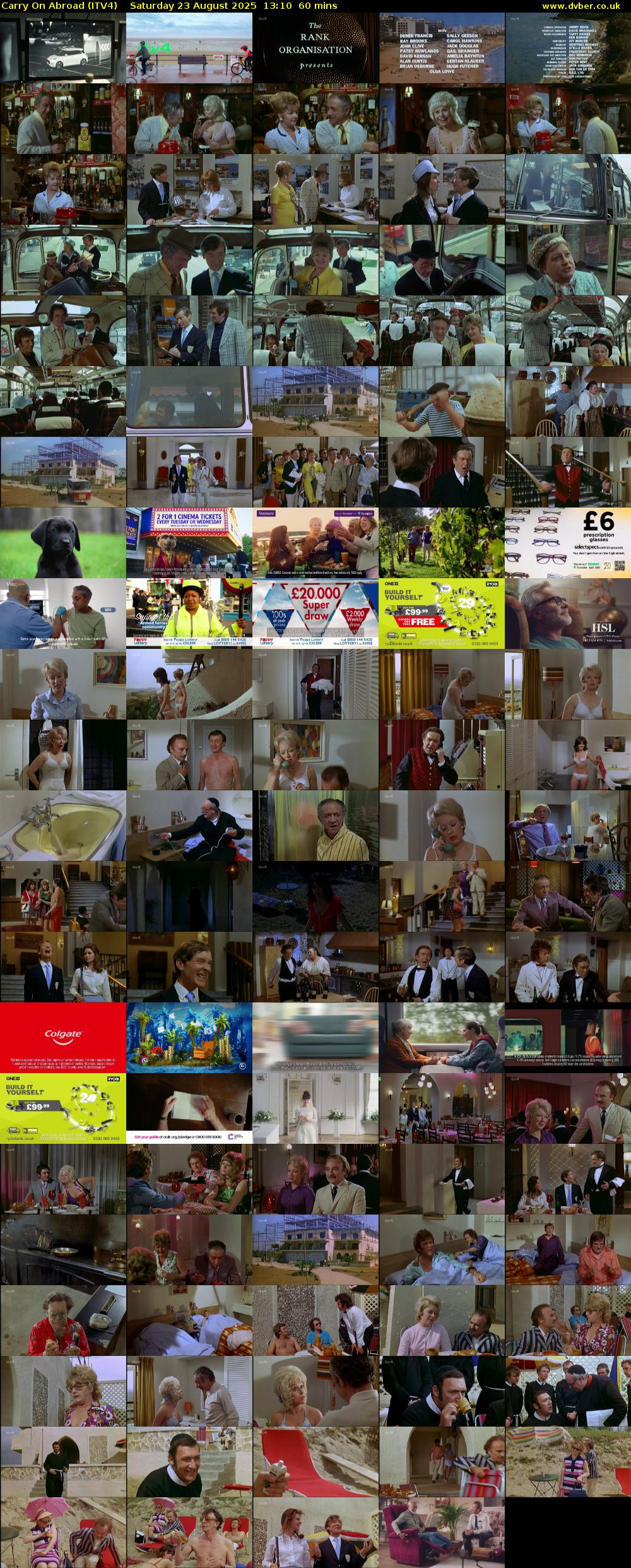 Carry On Abroad (ITV4) Saturday 23 August 2025 13:10 - 14:10