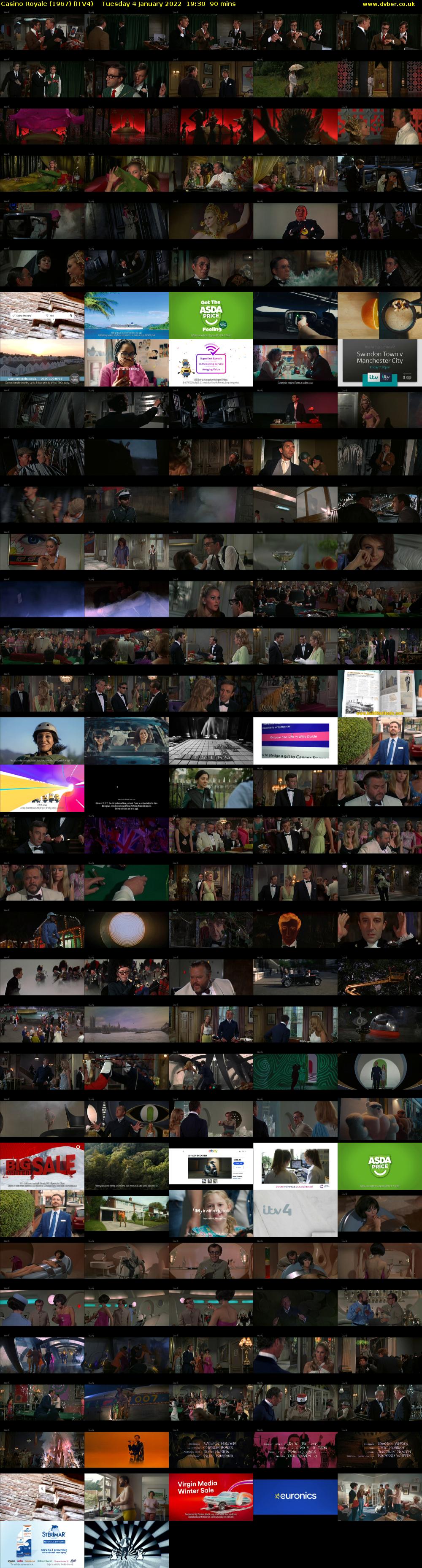 Casino Royale (1967) (ITV4) Tuesday 4 January 2022 19:30 - 21:00