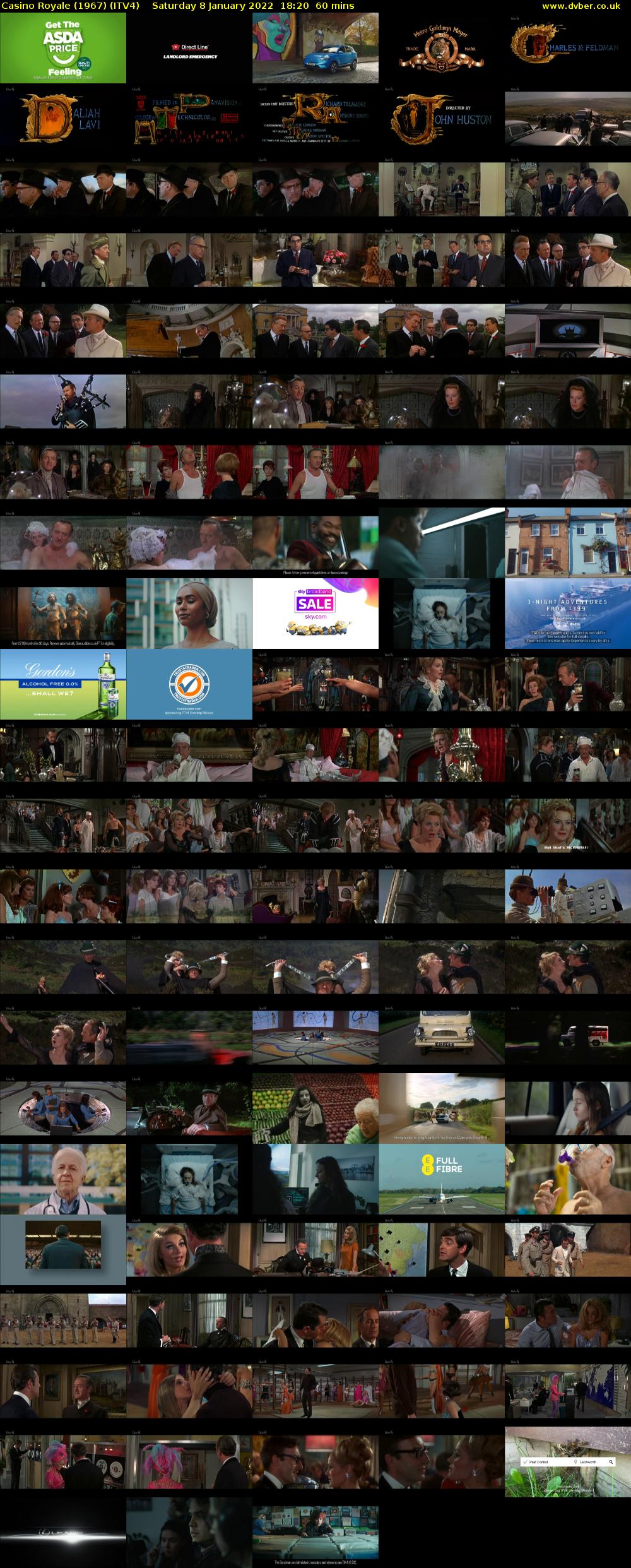 Casino Royale (1967) (ITV4) Saturday 8 January 2022 18:20 - 19:20