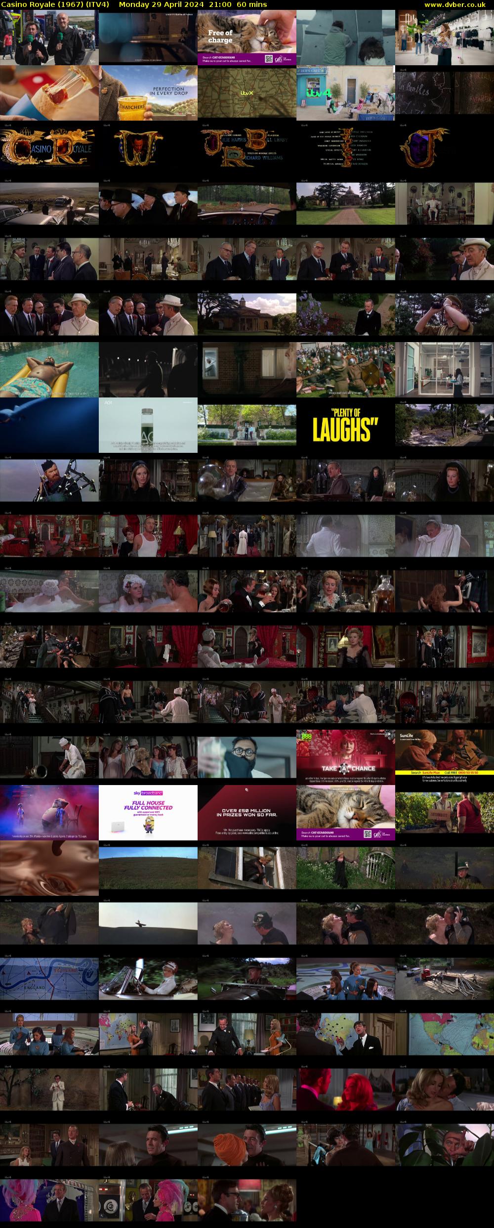 Casino Royale (1967) (ITV4) Monday 29 April 2024 21:00 - 22:00
