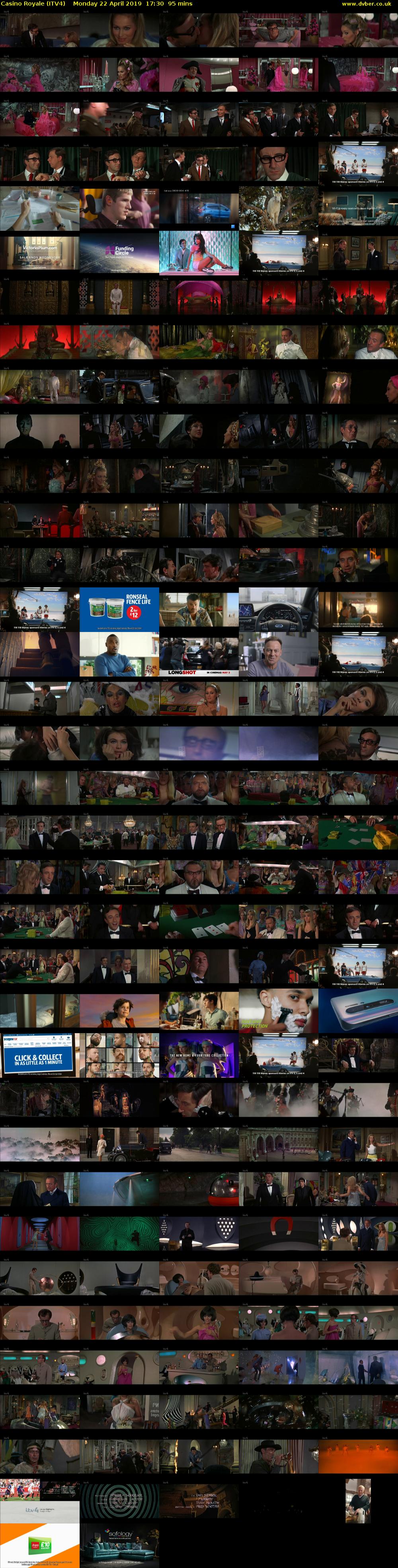 Casino Royale (ITV4) Monday 22 April 2019 17:30 - 19:05