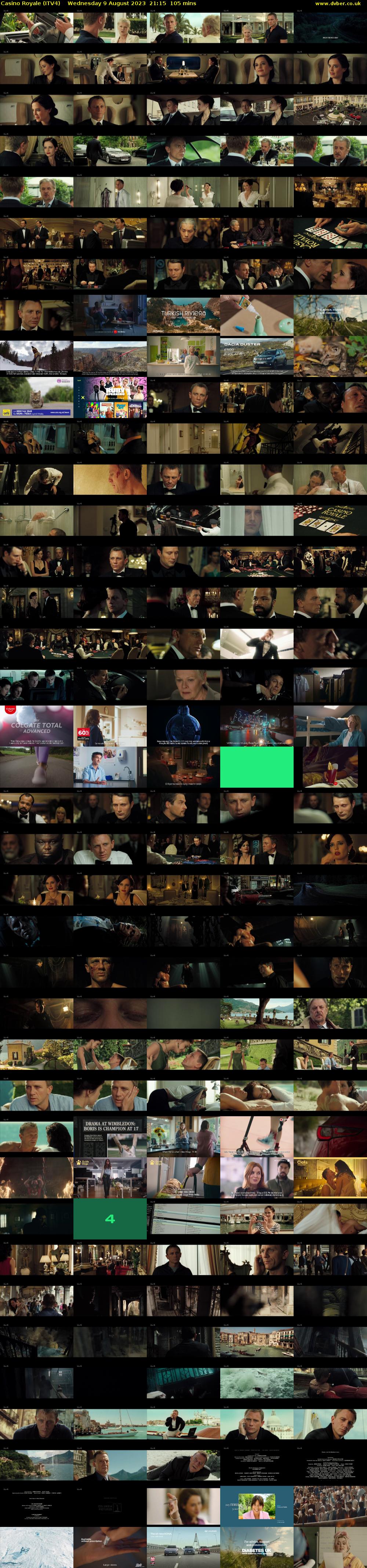 Casino Royale (ITV4) Wednesday 9 August 2023 21:15 - 23:00