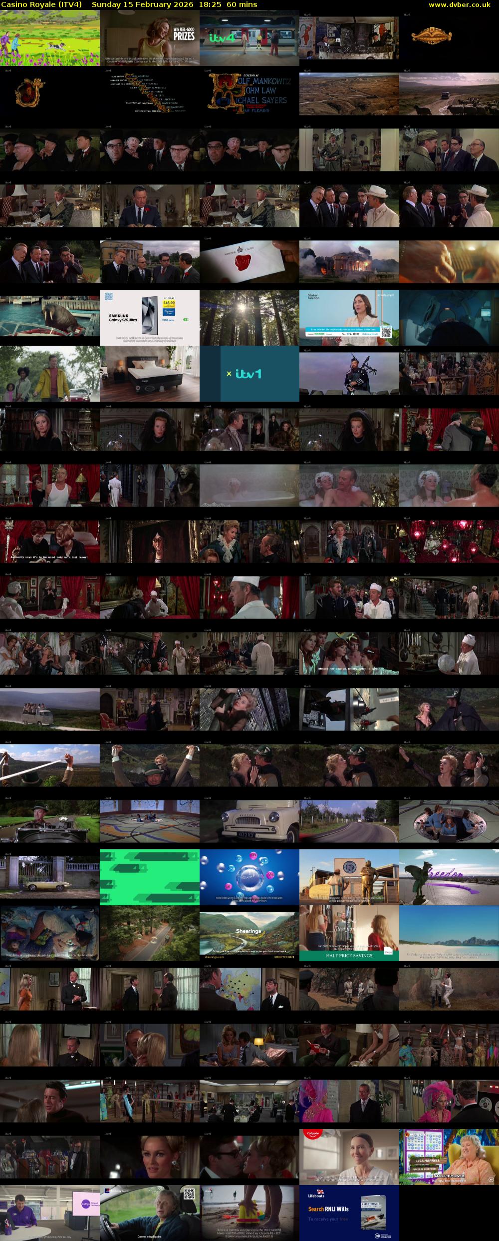 Casino Royale (ITV4) Sunday 15 February 2026 18:25 - 19:25