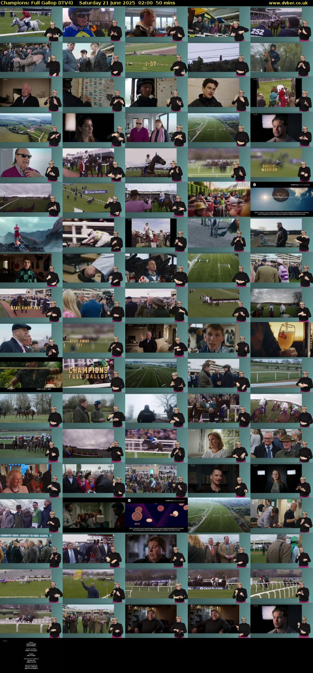 Champions: Full Gallop (ITV4) Saturday 21 June 2025 02:00 - 02:50