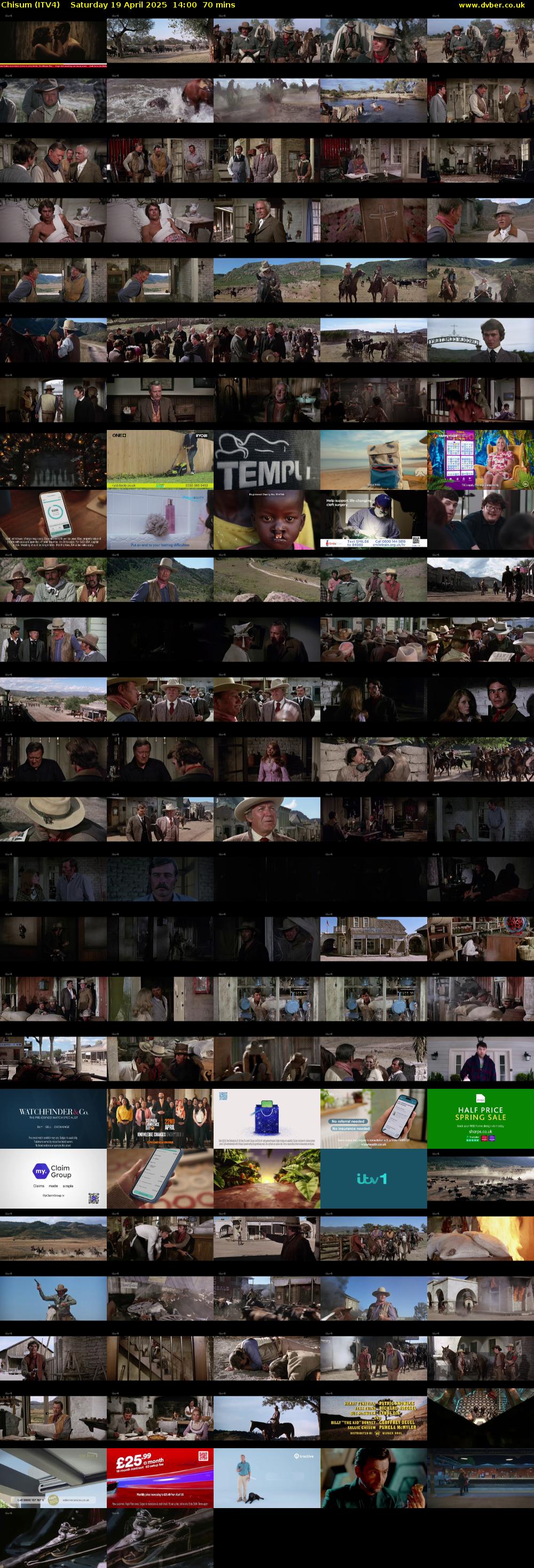 Chisum (ITV4) Saturday 19 April 2025 14:00 - 15:10