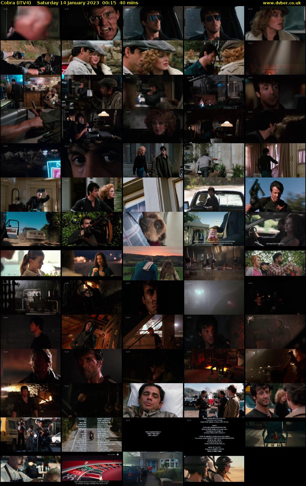 Cobra (ITV4) Saturday 14 January 2023 00:15 - 00:55