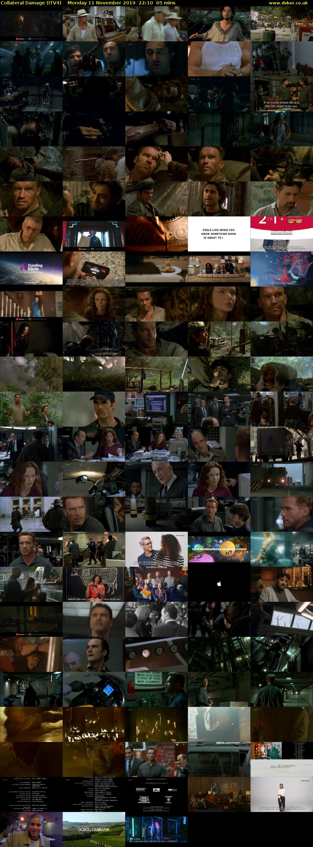 Collateral Damage (ITV4) Monday 11 November 2019 22:10 - 23:15
