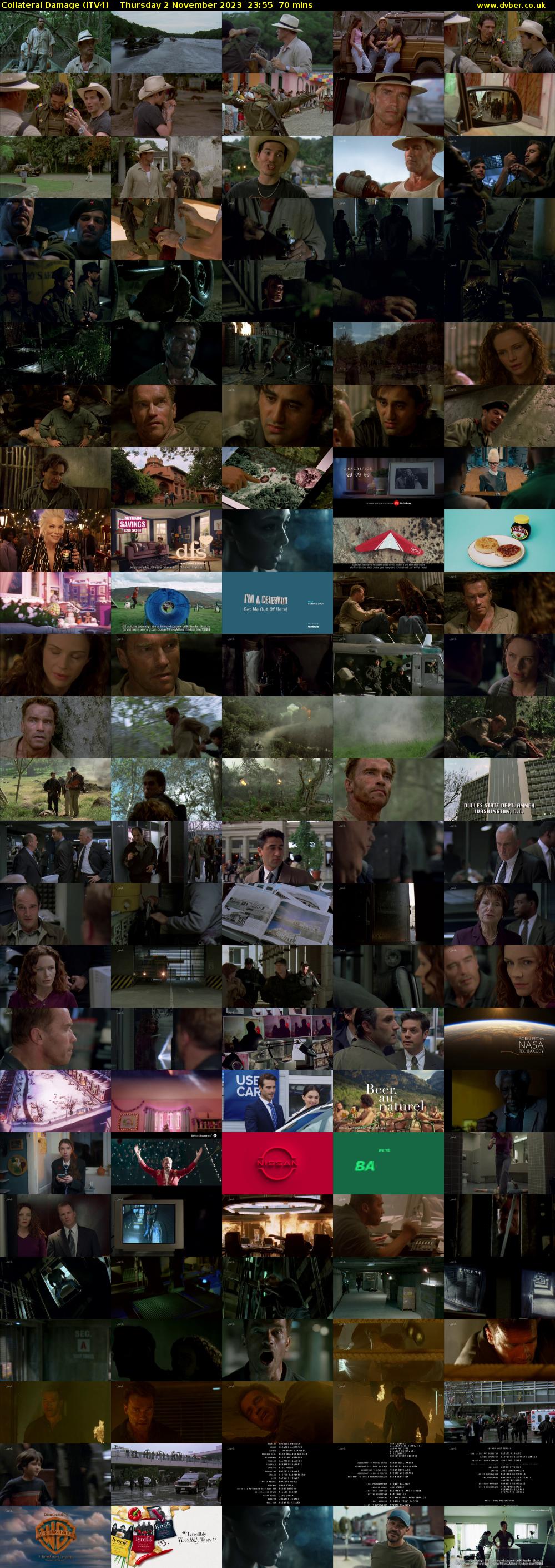 Collateral Damage (ITV4) Thursday 2 November 2023 23:55 - 01:05