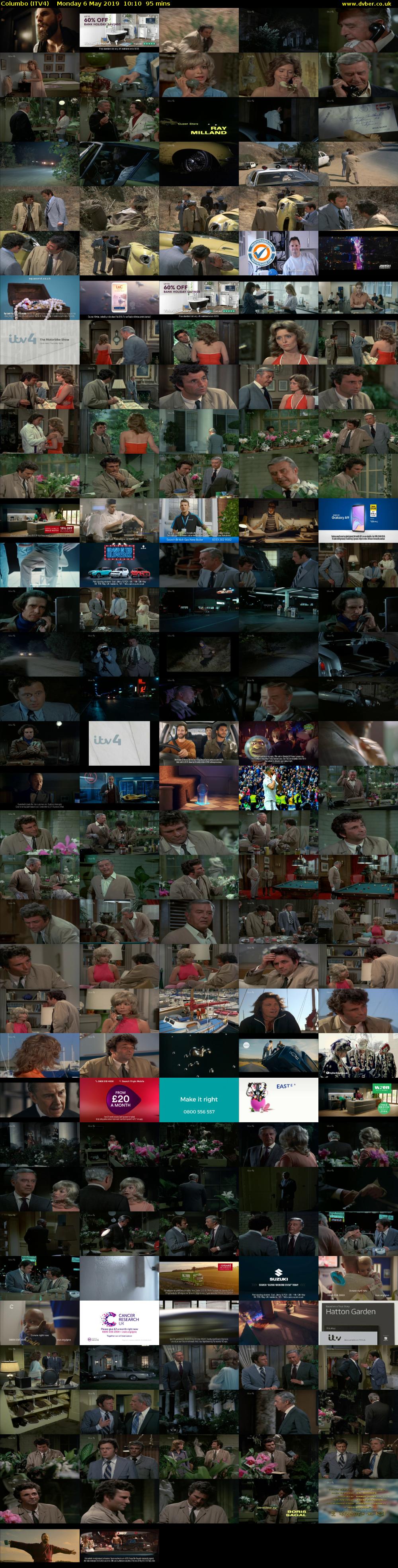 Columbo (ITV4) Monday 6 May 2019 10:10 - 11:45