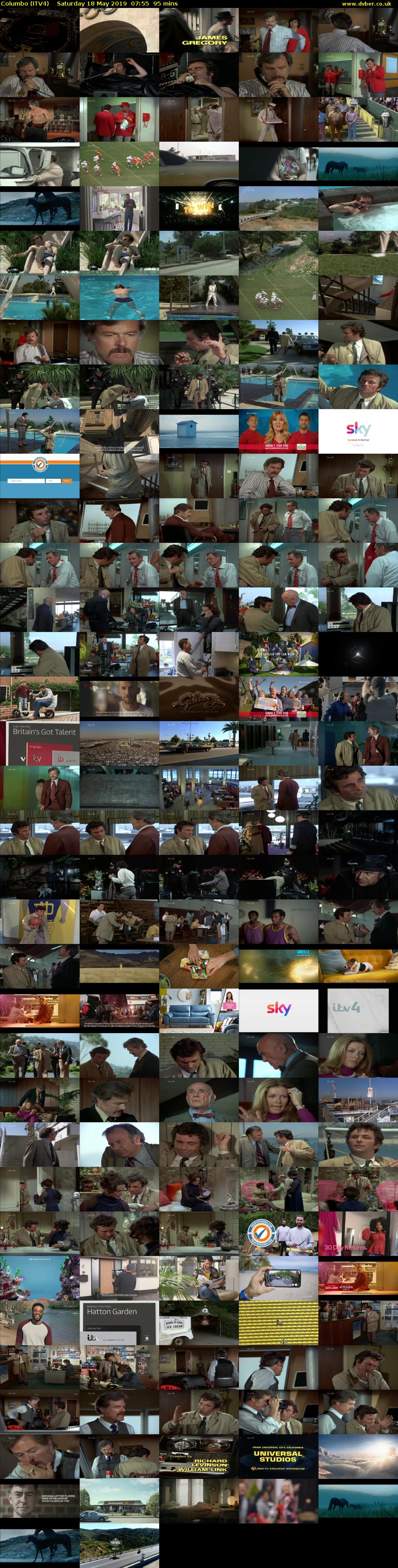 Columbo (ITV4) Saturday 18 May 2019 07:55 - 09:30