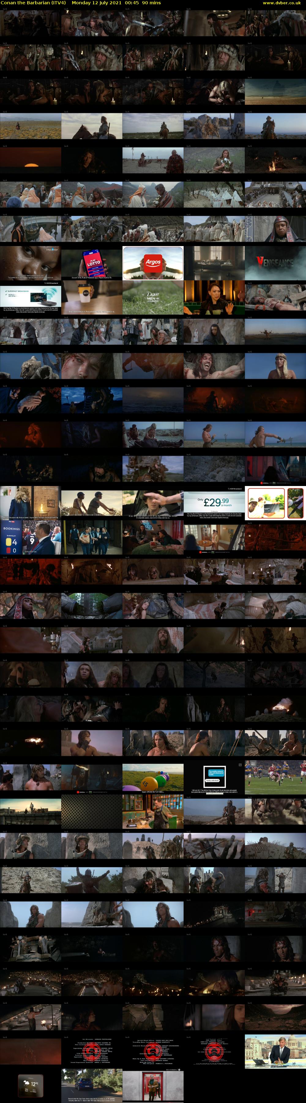 Conan the Barbarian (ITV4) Monday 12 July 2021 00:45 - 02:15