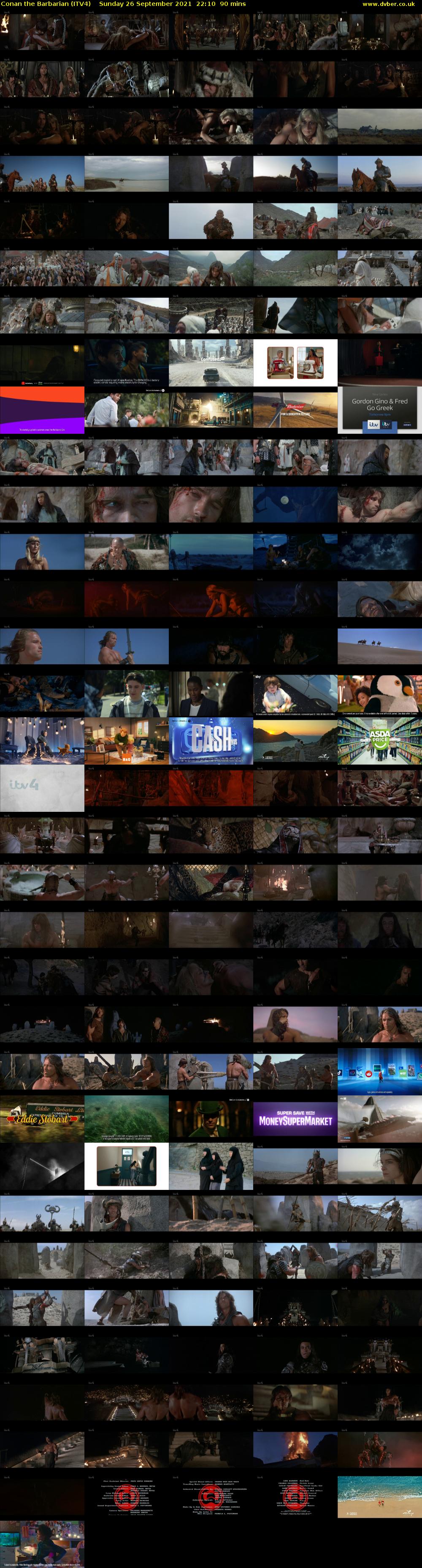 Conan the Barbarian (ITV4) Sunday 26 September 2021 22:10 - 23:40