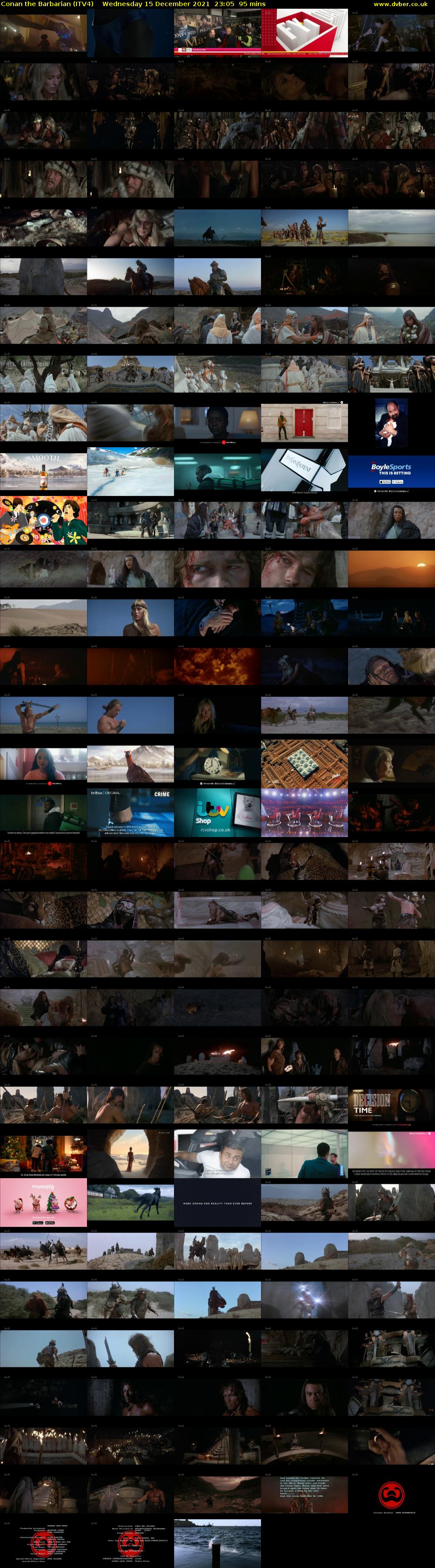 Conan the Barbarian (ITV4) Wednesday 15 December 2021 23:05 - 00:40