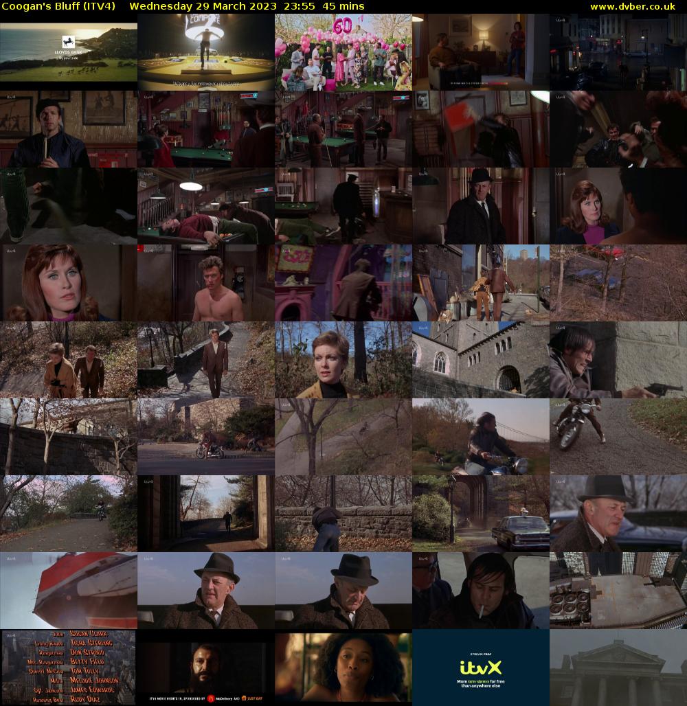 Coogan's Bluff (ITV4) Wednesday 29 March 2023 23:55 - 00:40
