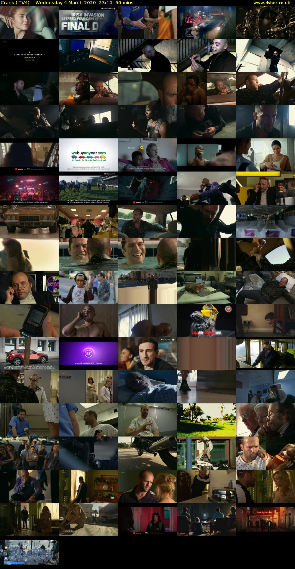 Crank (ITV4) Wednesday 4 March 2020 23:10 - 00:10