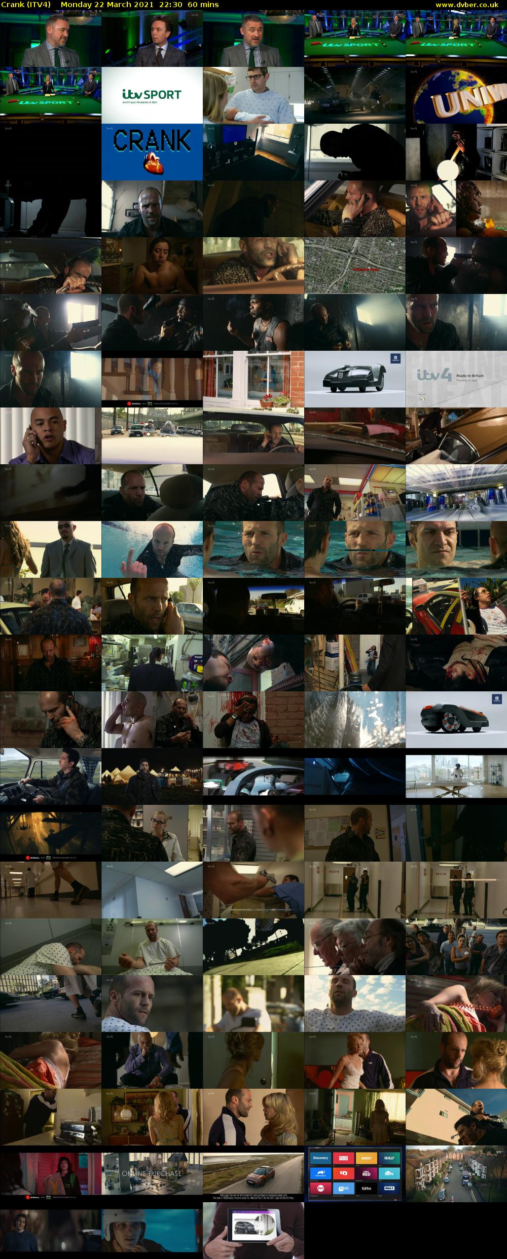 Crank (ITV4) Monday 22 March 2021 22:30 - 23:30