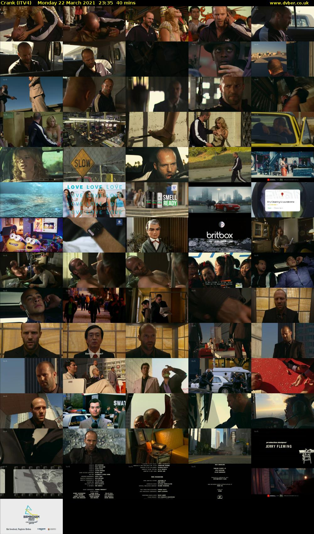 Crank (ITV4) Monday 22 March 2021 23:35 - 00:15