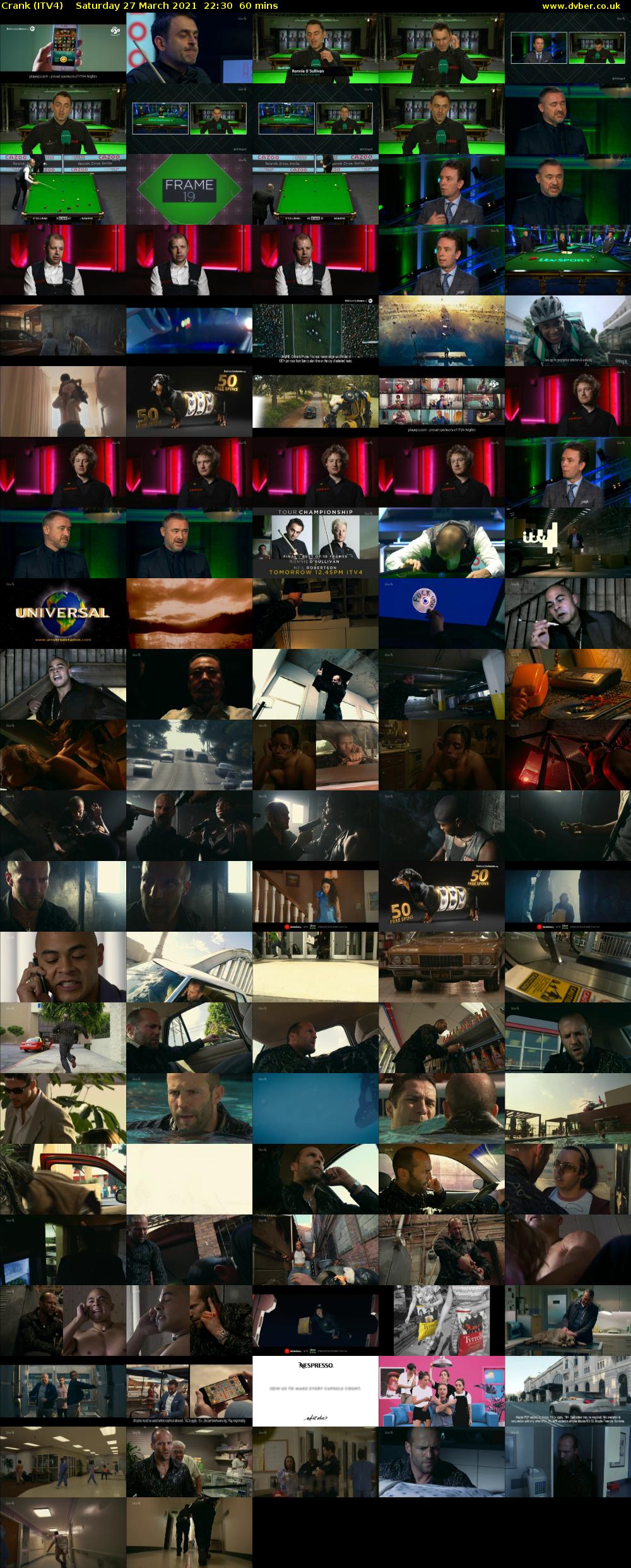 Crank (ITV4) Saturday 27 March 2021 22:30 - 23:30