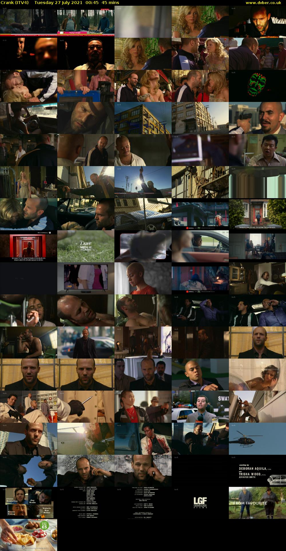 Crank (ITV4) Tuesday 27 July 2021 00:45 - 01:30