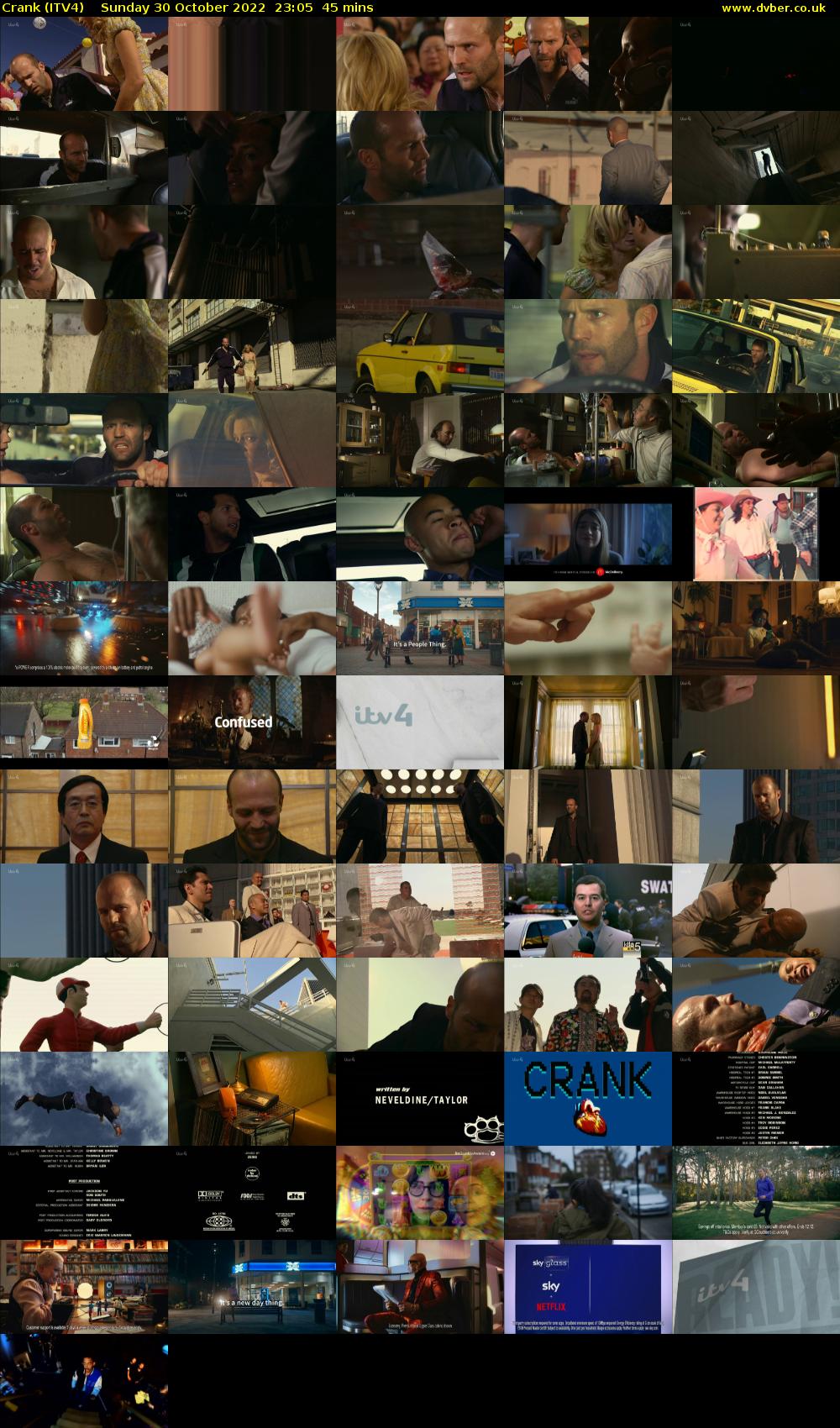 Crank (ITV4) Sunday 30 October 2022 23:05 - 23:50