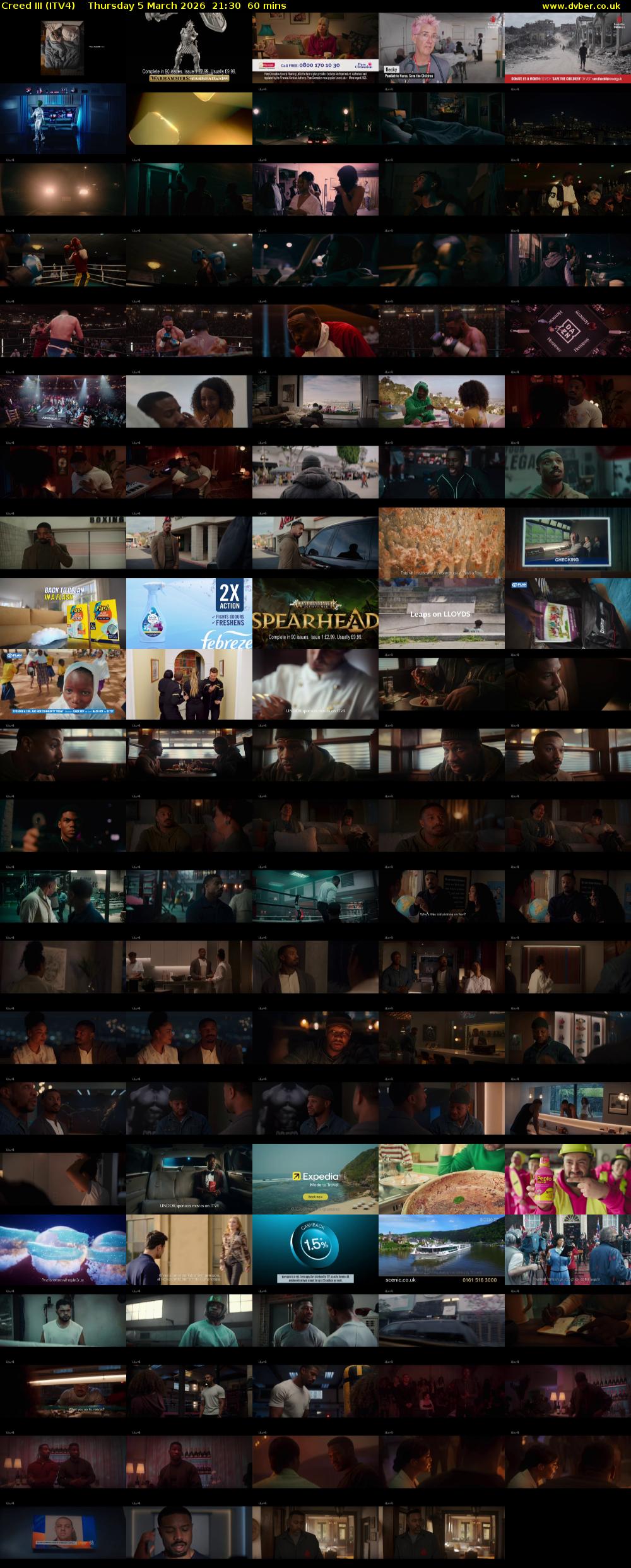 Creed III (ITV4) Thursday 5 March 2026 21:30 - 22:30