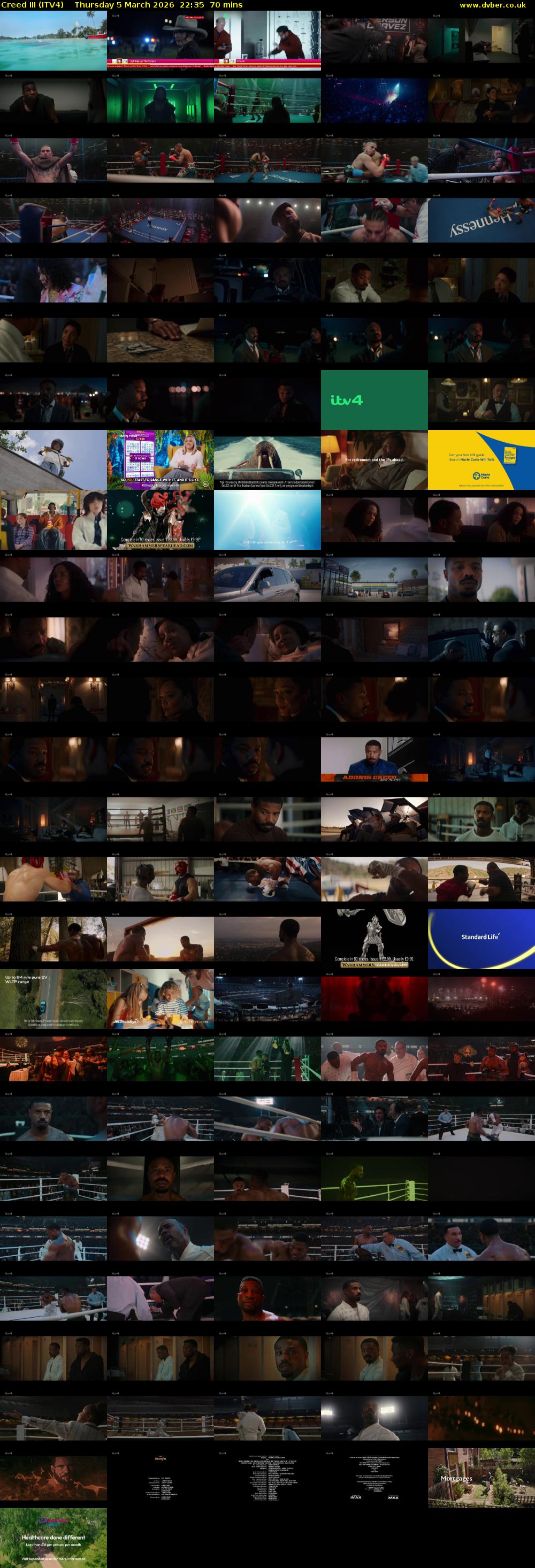 Creed III (ITV4) Thursday 5 March 2026 22:35 - 23:45