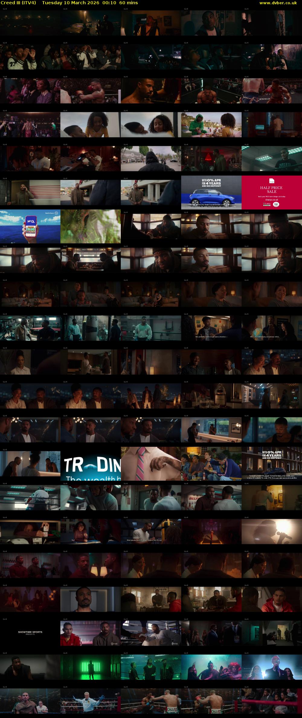 Creed III (ITV4) Tuesday 10 March 2026 00:10 - 01:10