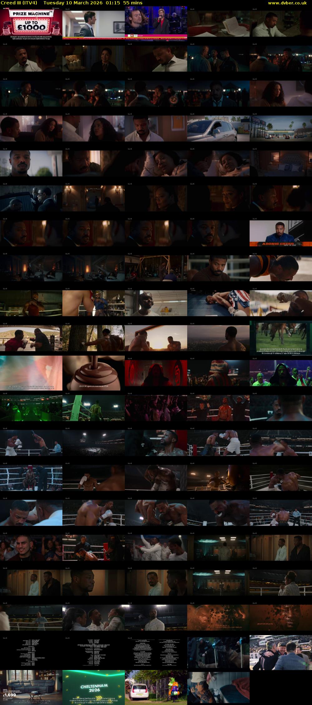 Creed III (ITV4) Tuesday 10 March 2026 01:15 - 02:10