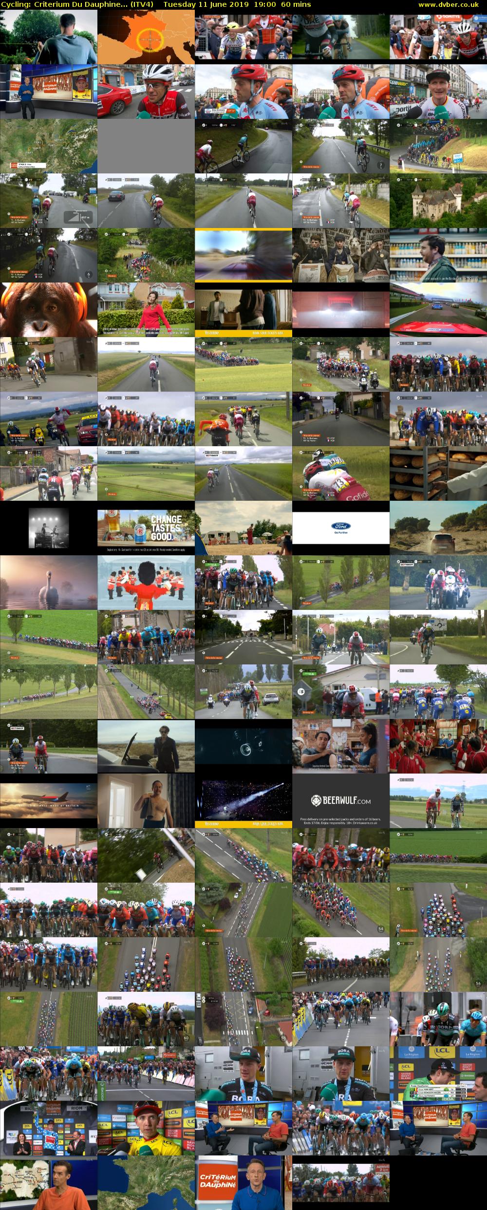 Cycling: Criterium Du Dauphine... (ITV4) Tuesday 11 June 2019 19:00 - 20:00