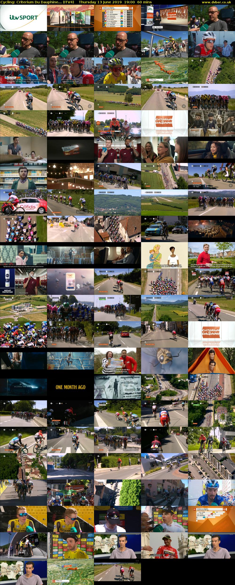 Cycling: Criterium Du Dauphine... (ITV4) Thursday 13 June 2019 19:00 - 20:00