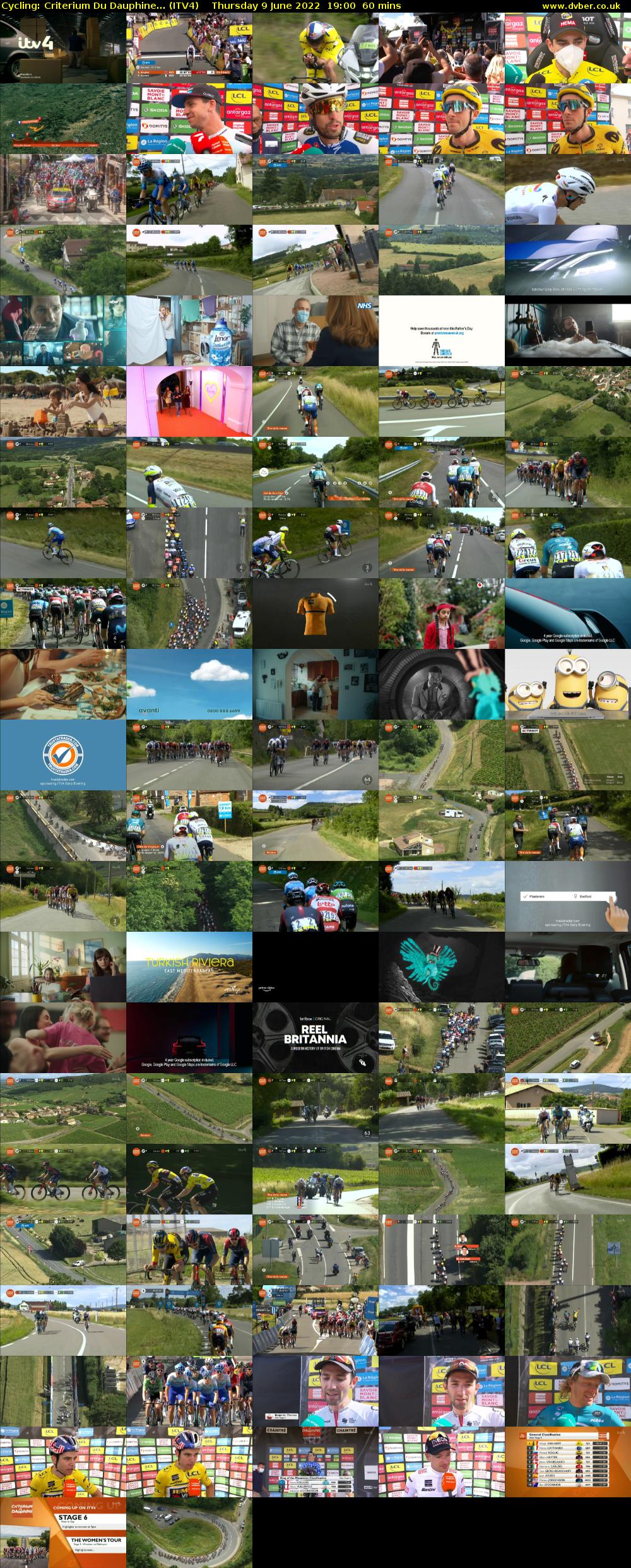 Cycling: Criterium Du Dauphine... (ITV4) Thursday 9 June 2022 19:00 - 20:00