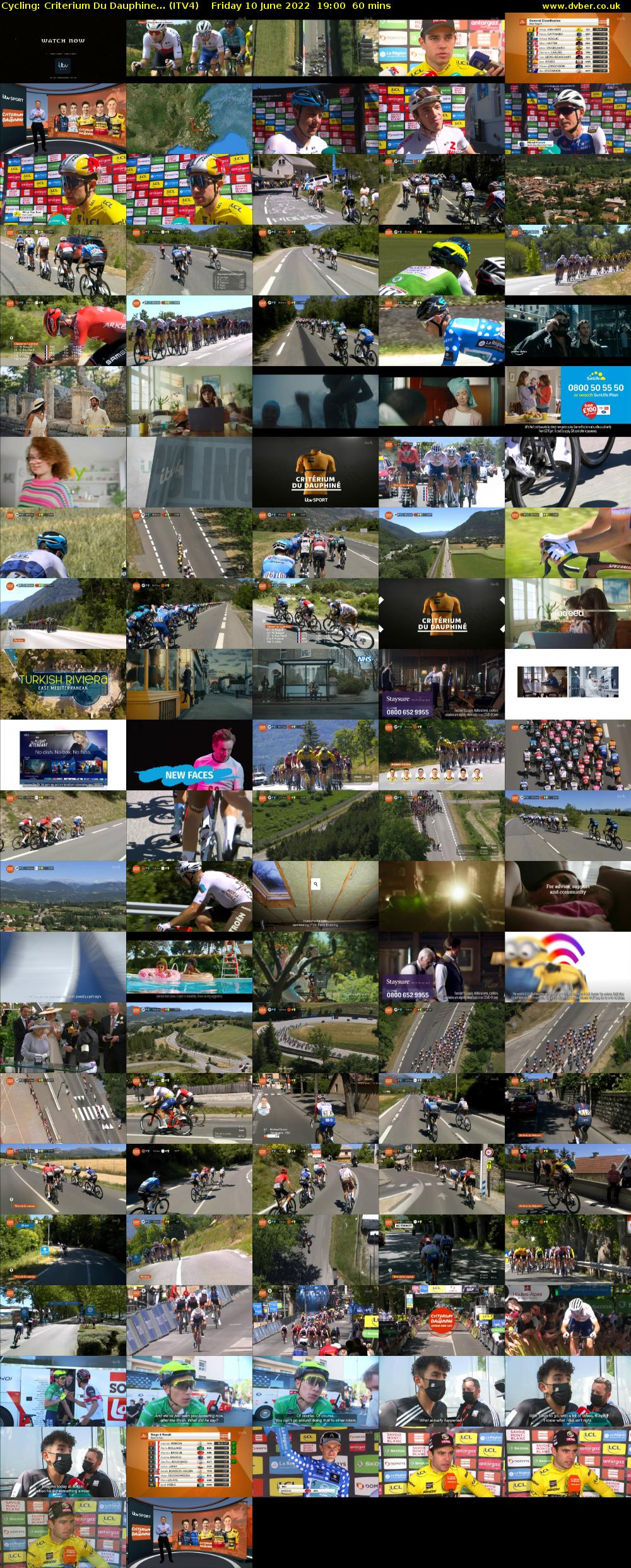 Cycling: Criterium Du Dauphine... (ITV4) Friday 10 June 2022 19:00 - 20:00