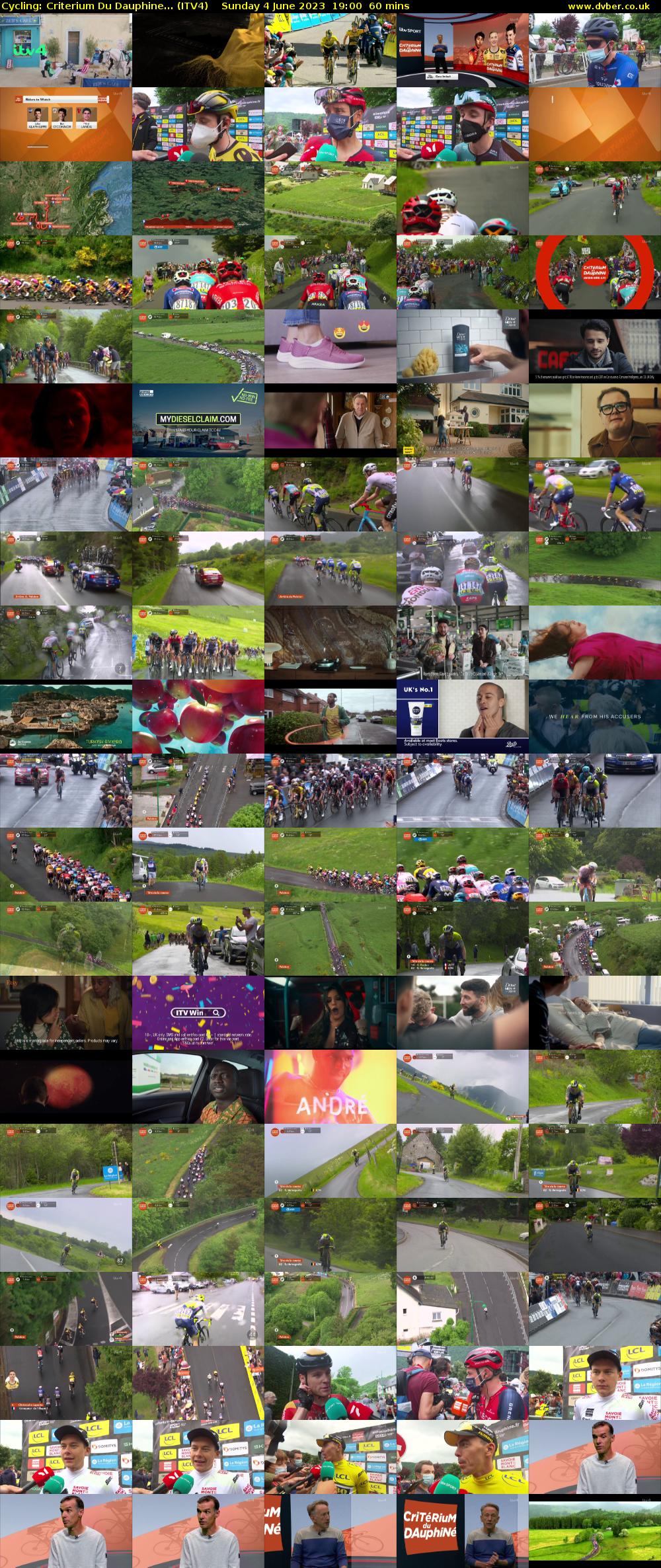 Cycling: Criterium Du Dauphine... (ITV4) Sunday 4 June 2023 19:00 - 20:00