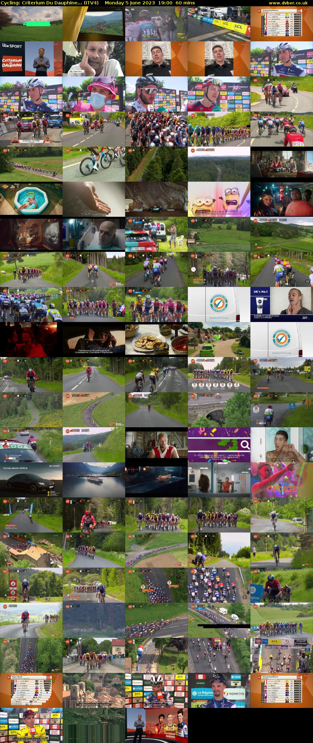 Cycling: Criterium Du Dauphine... (ITV4) Monday 5 June 2023 19:00 - 20:00