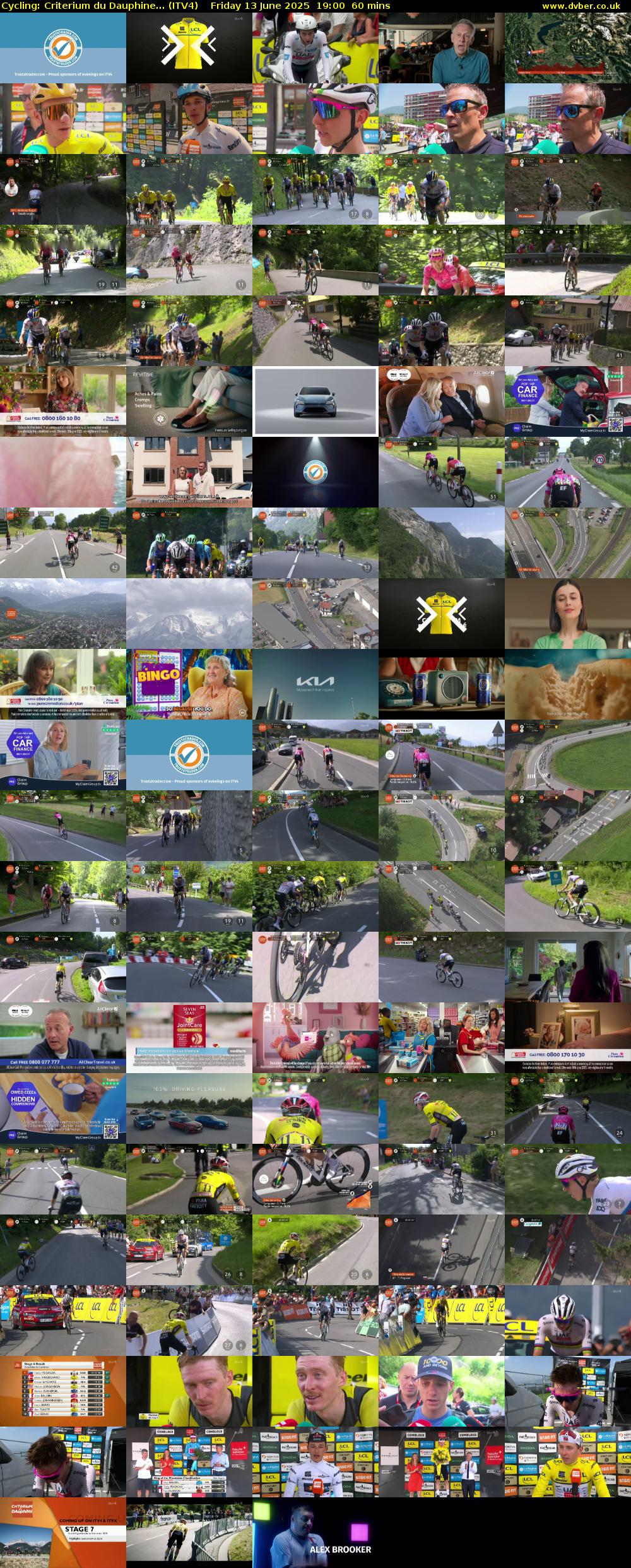 Cycling: Criterium Du Dauphine... (ITV4) Friday 13 June 2025 19:00 - 20:00