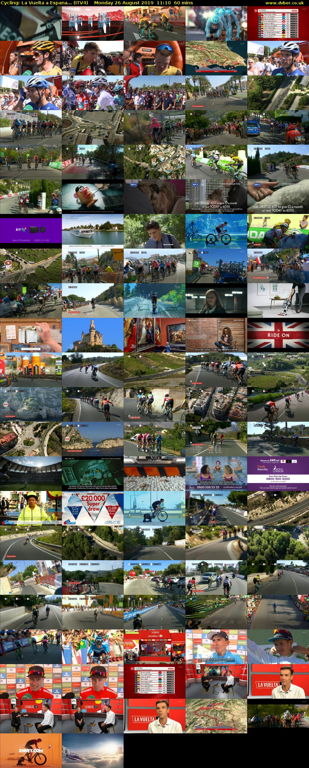 Cycling: La Vuelta a Espana... (ITV4) Monday 26 August 2019 11:10 - 12:10