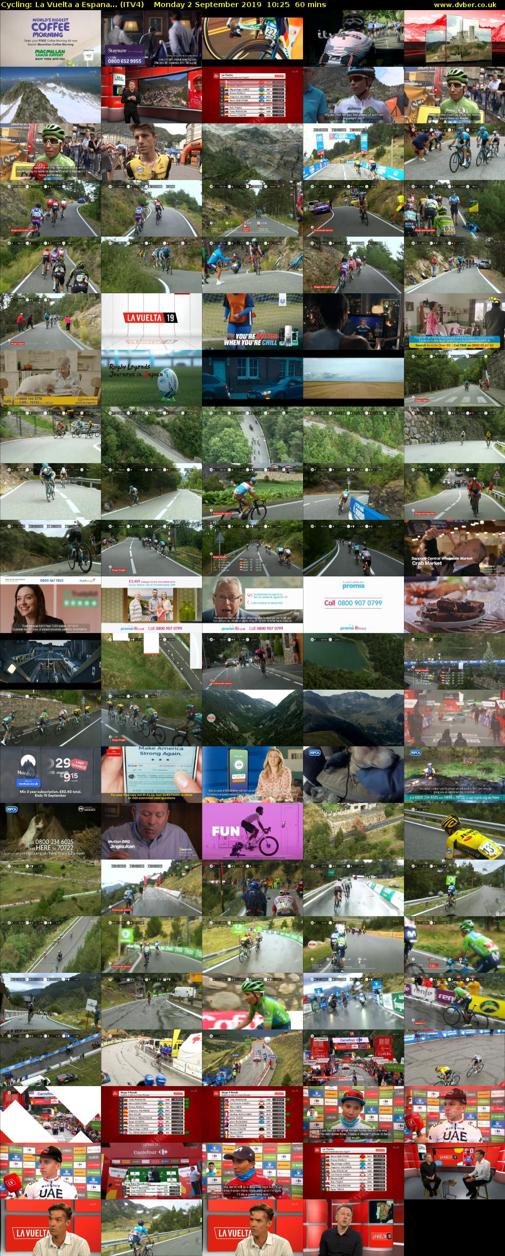 Cycling: La Vuelta a Espana... (ITV4) Monday 2 September 2019 10:25 - 11:25