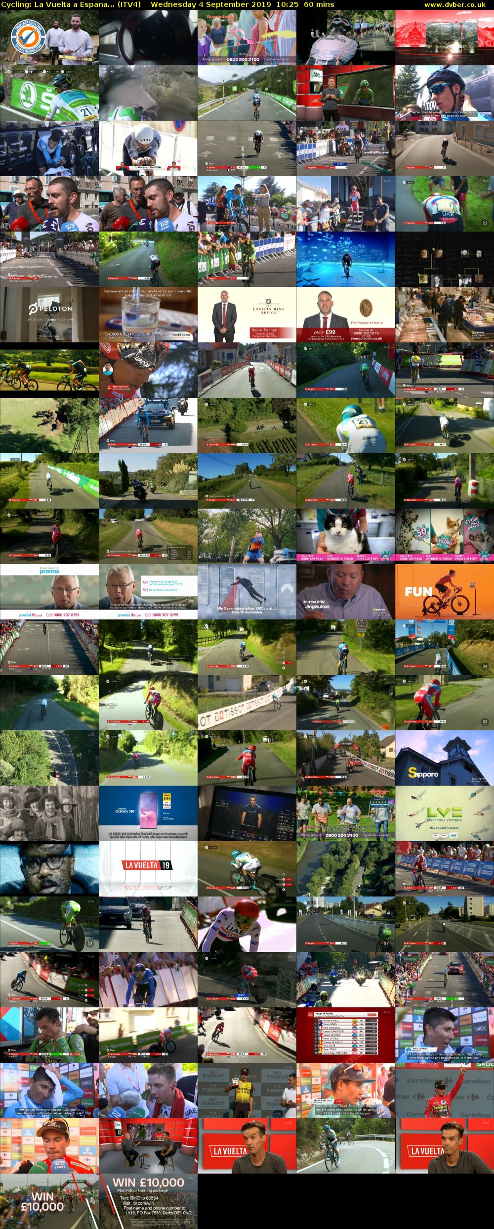 Cycling: La Vuelta a Espana... (ITV4) Wednesday 4 September 2019 10:25 - 11:25