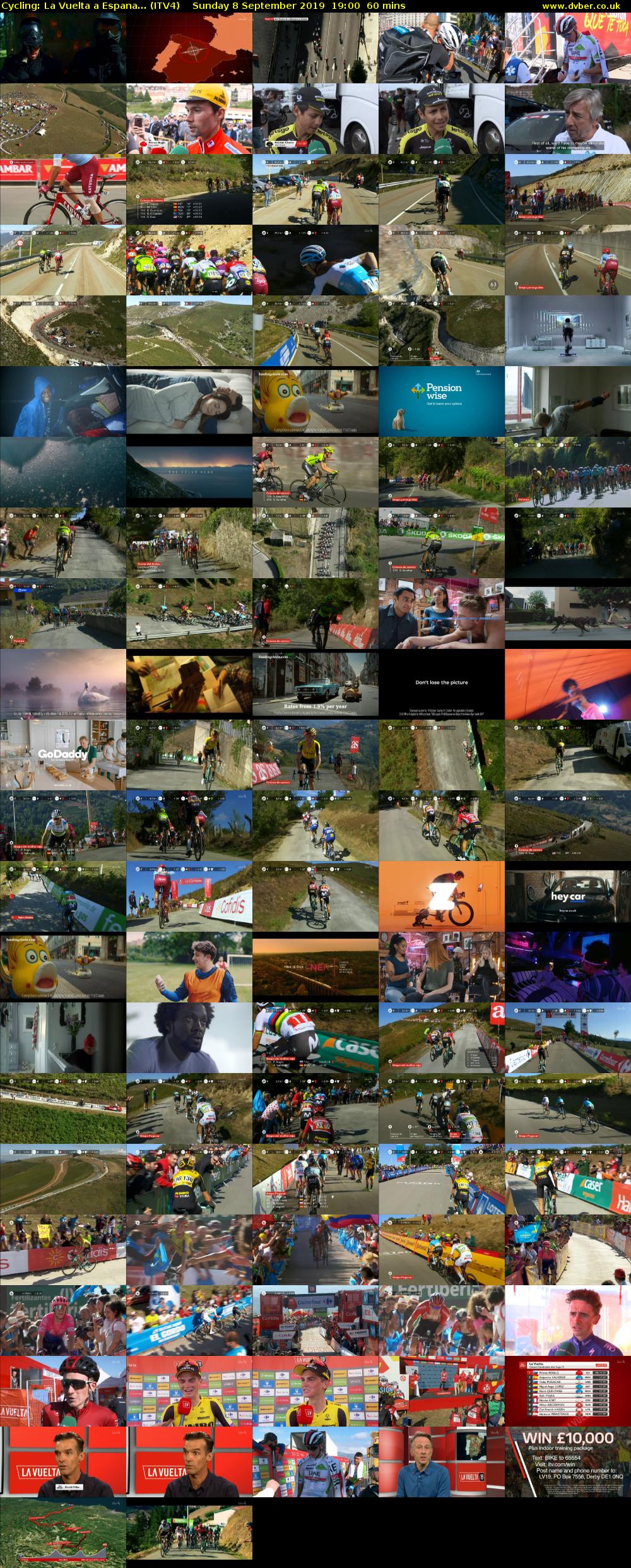 Cycling: La Vuelta a Espana... (ITV4) Sunday 8 September 2019 19:00 - 20:00