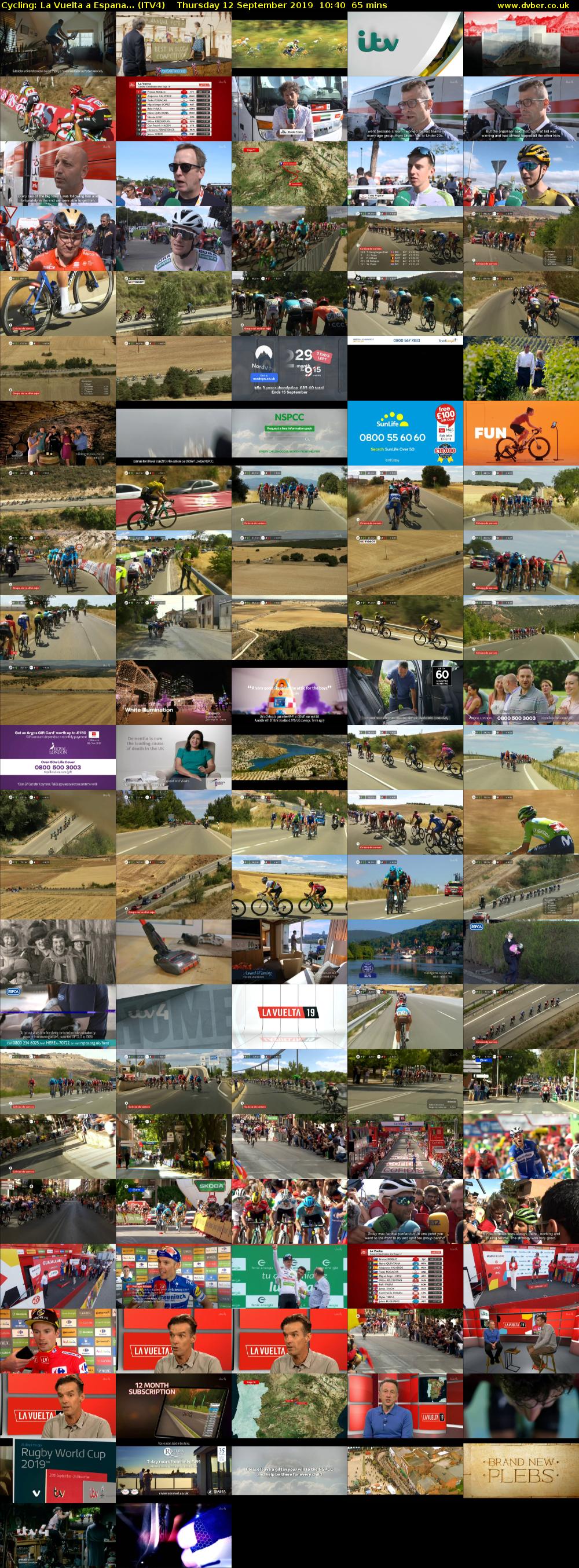 Cycling: La Vuelta a Espana... (ITV4) Thursday 12 September 2019 10:40 - 11:45