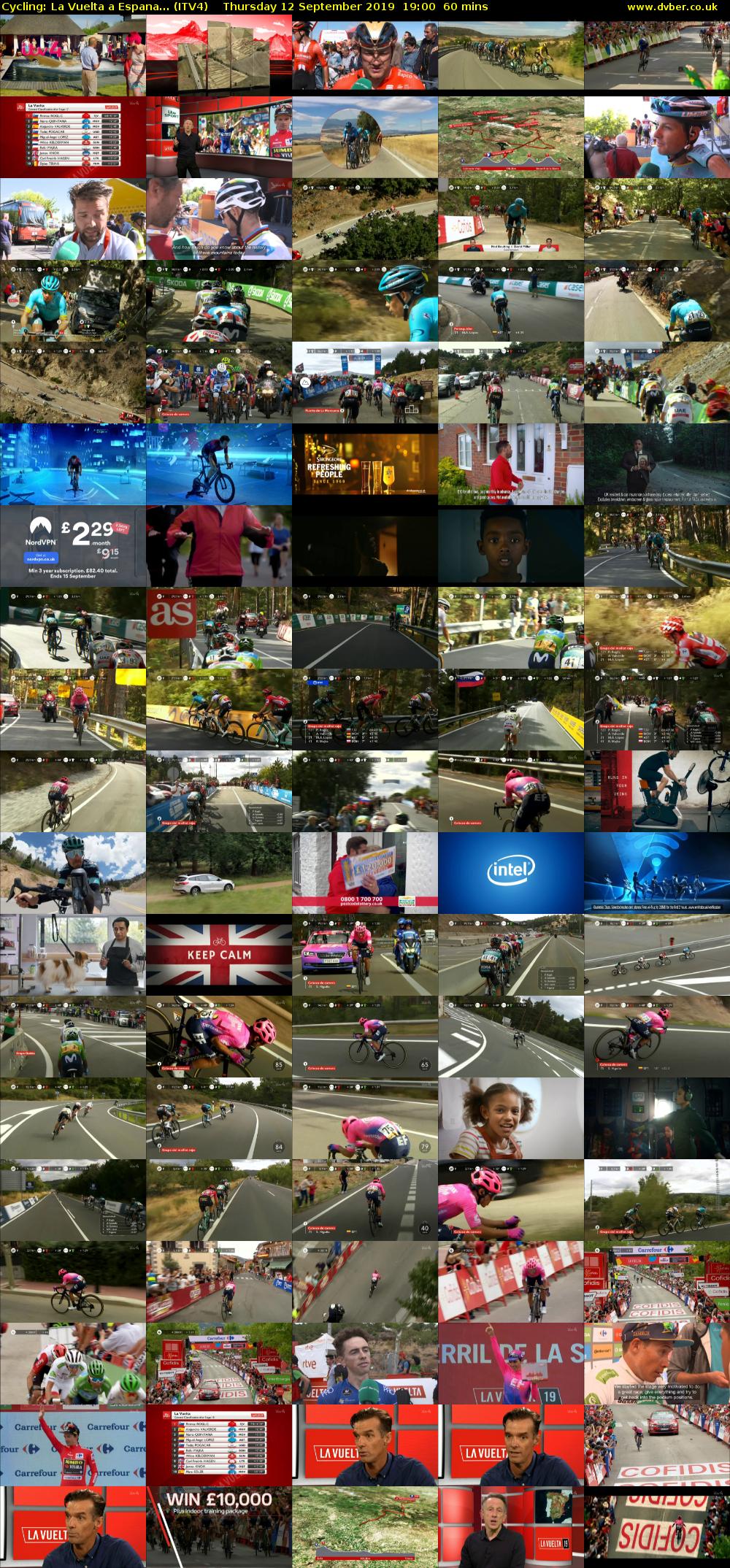 Cycling: La Vuelta a Espana... (ITV4) Thursday 12 September 2019 19:00 - 20:00