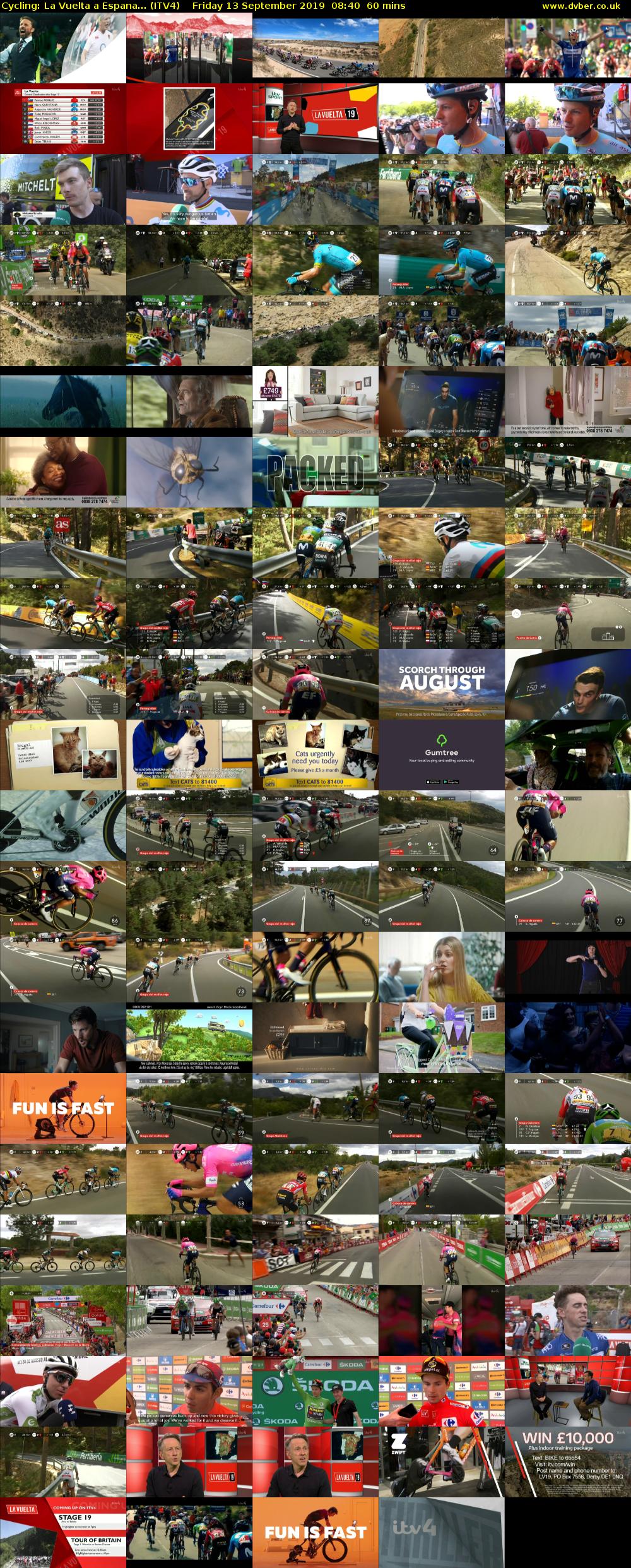 Cycling: La Vuelta a Espana... (ITV4) Friday 13 September 2019 08:40 - 09:40
